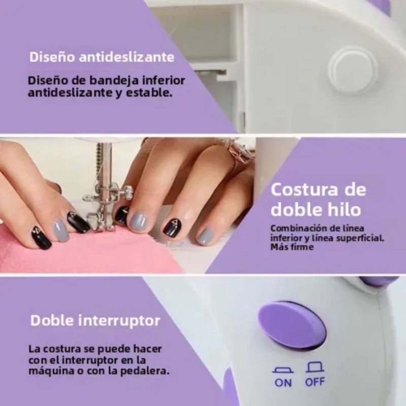 Máquina De Coser Portatil Mini El Hogar De Coser Eléctrica