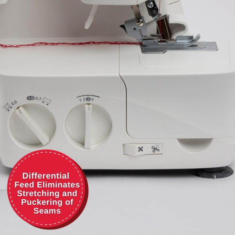 Máquina de overlock Serger SINGER S14-78 de 2 a 3 puntos color blanco