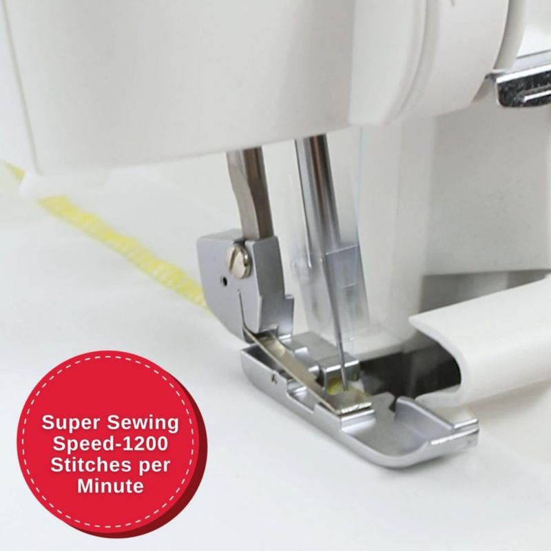 Máquina de overlock Serger SINGER S14-78 de 2 a 3 puntos color blanco