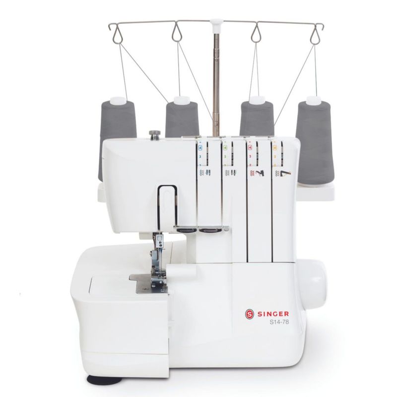 Máquina de overlock Serger SINGER S14-78 de 2 a 3 puntos color blanco