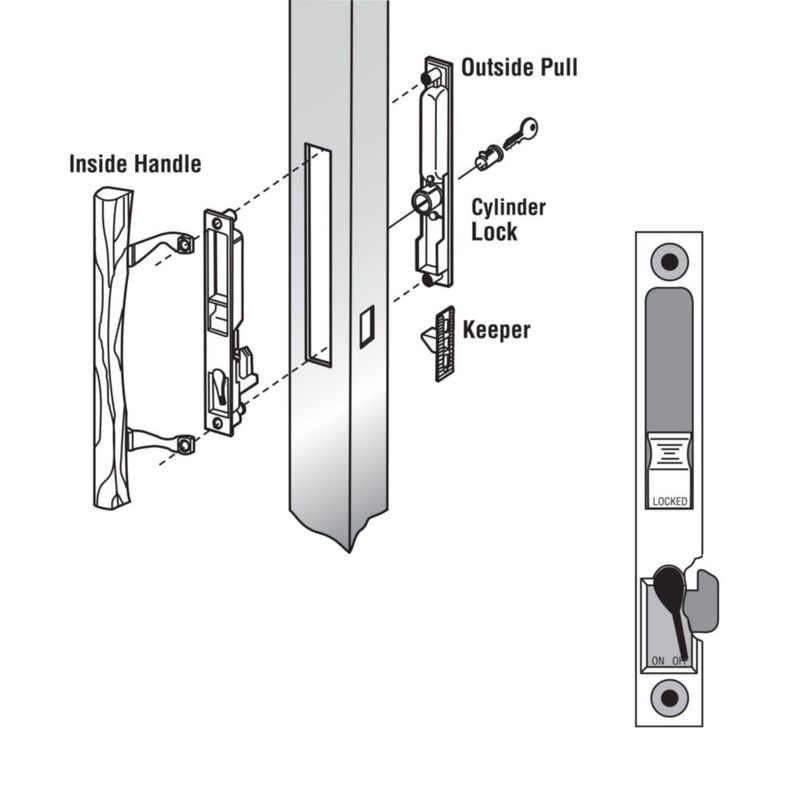 Guardabarros corredizos cromados para Doorstop PRIME-LINE E 2040