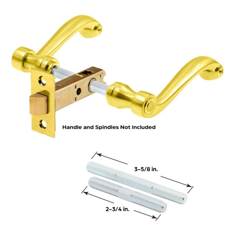 Pestillo para puerta PRIME‑LINE de acero con acabado en latón – 25 cm