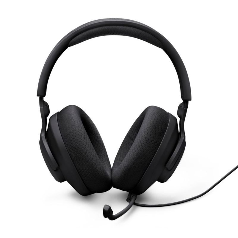 Auriculares para videojuegos JBL Quantum 100M2 con cable y micrófono negros