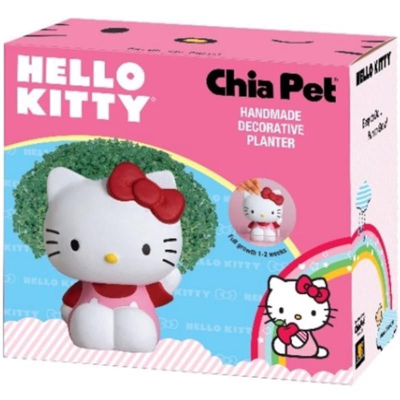 Maceta decorativa Hello Kitty de Chia Pet con paquete de semillas