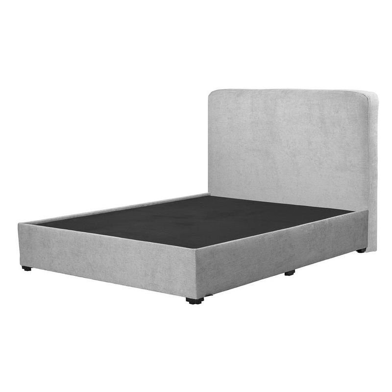 Cabecera Aria+Base Cama Bond Ash Plata Queen Size Dicasa CDZ