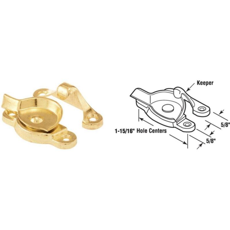 Ventana de madera de doble hoja Lock PRIME-LINE F 2574 de latón
