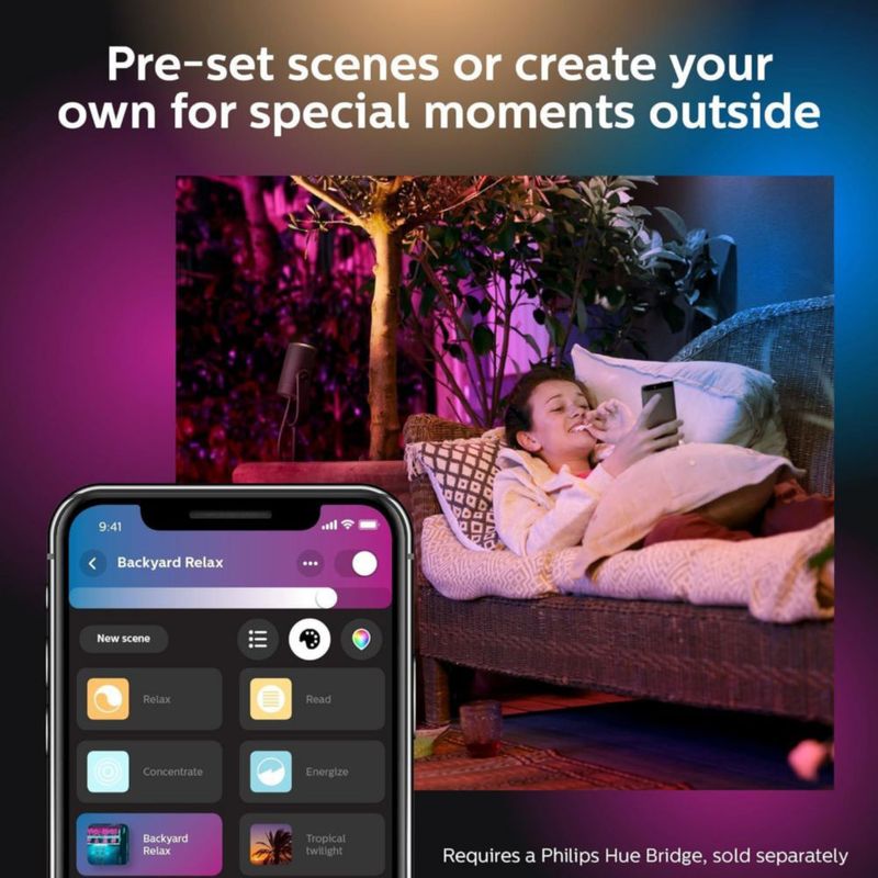 Foco LED inteligente Philips Hue Lily Outdoor paquete de 1