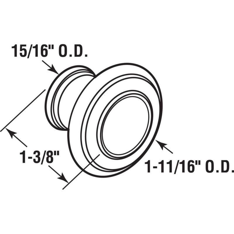 Pomo de puerta PRIME-LINE N 7372 níquel satinado 43 cm