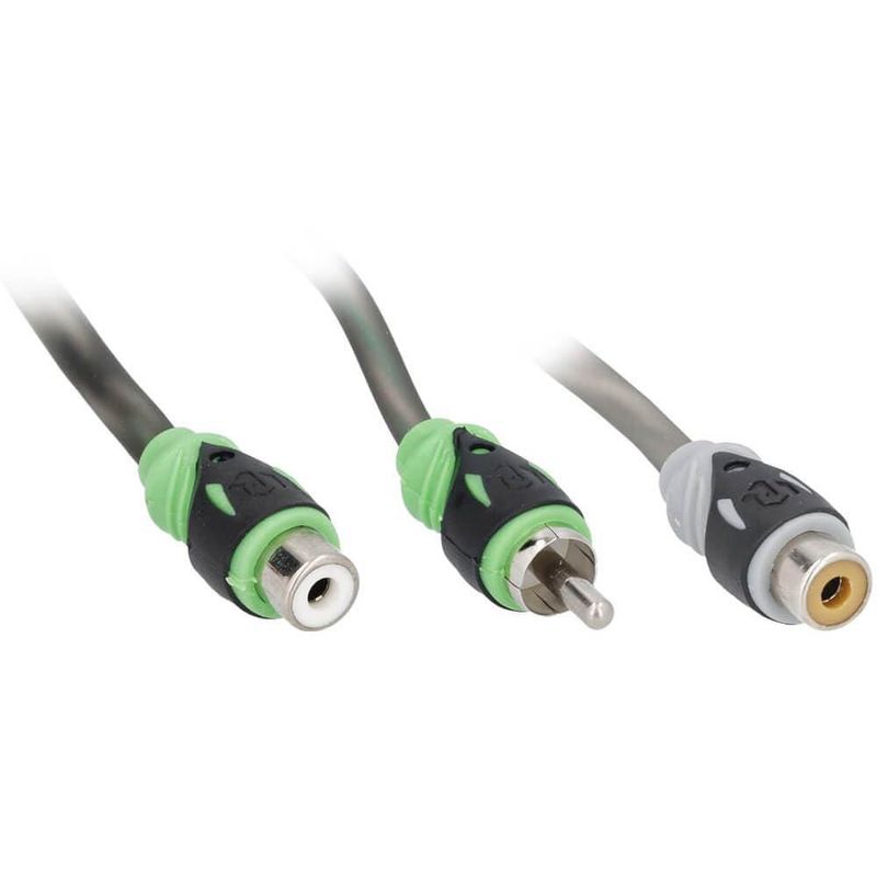 Cable Adaptador en Y RCA RAPTOR Serie Pro 2F 1M 46cm