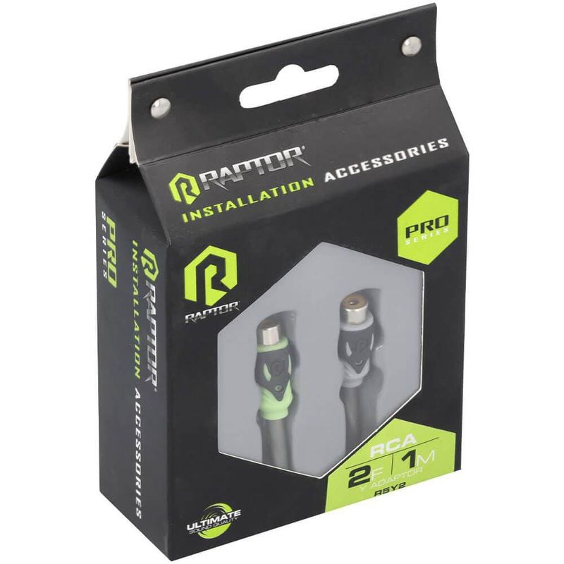 Cable Adaptador en Y RCA RAPTOR Serie Pro 2F 1M 46cm
