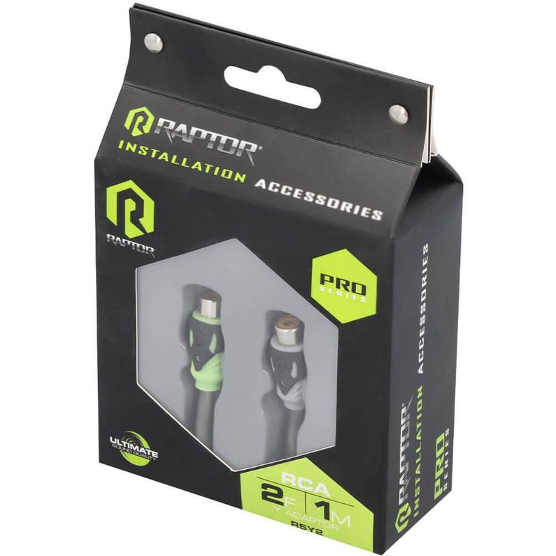 Cable Adaptador en Y RCA RAPTOR Serie Pro 2F 1M 46cm