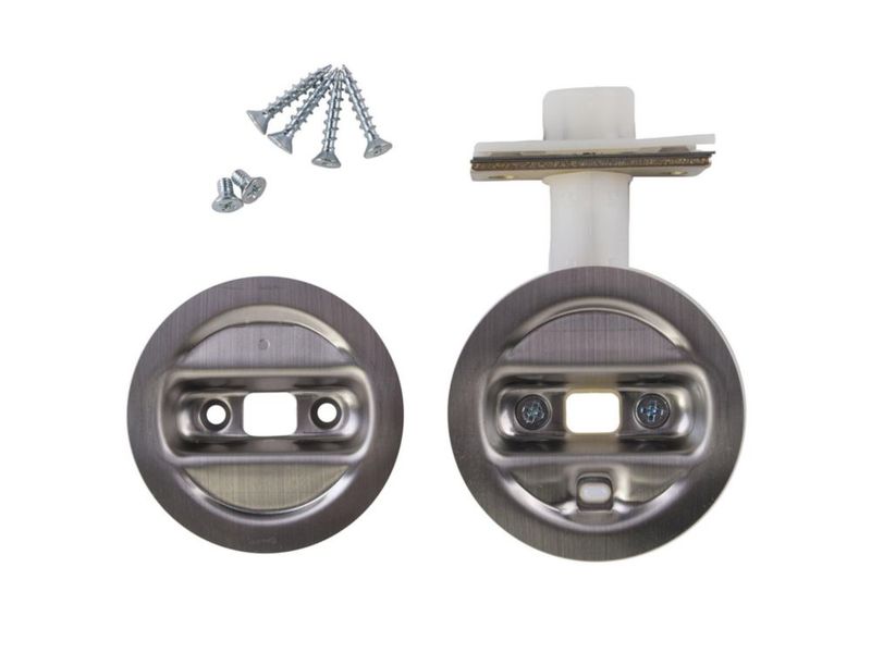 Puerta corrediza Lock Johnson Hardware de níquel cepillado para privacidad