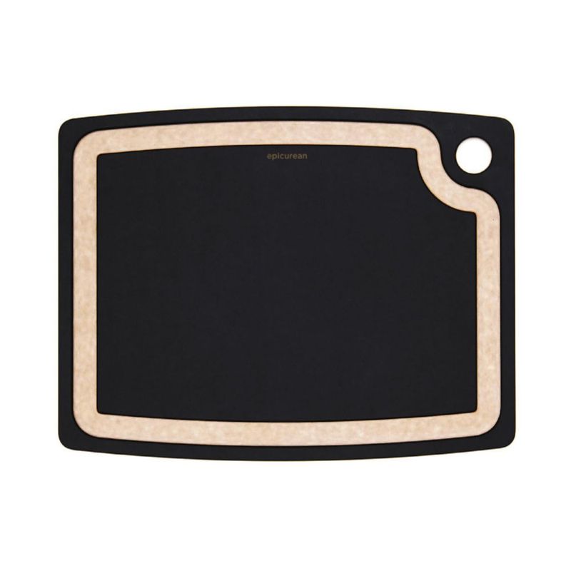 Tabla de cortar Epicurean Gourmet Series 37 x 29 cm color pizarra y color natural