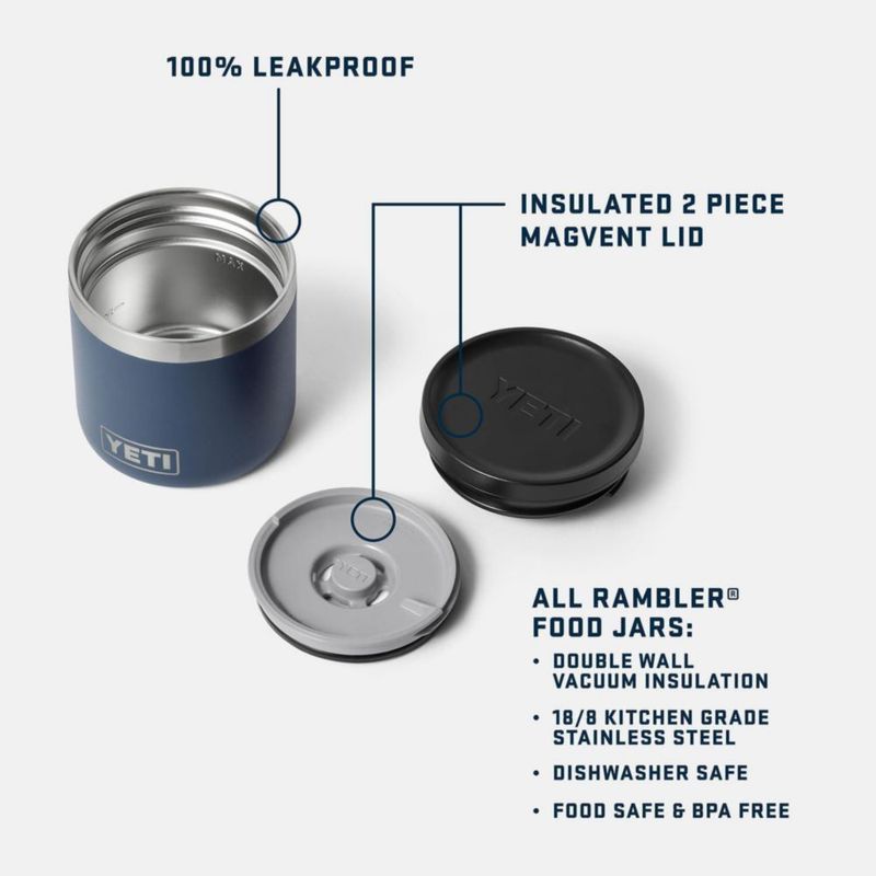 Tarro de alimentos YETI 240 ml de acero inoxidable con tapa hermética