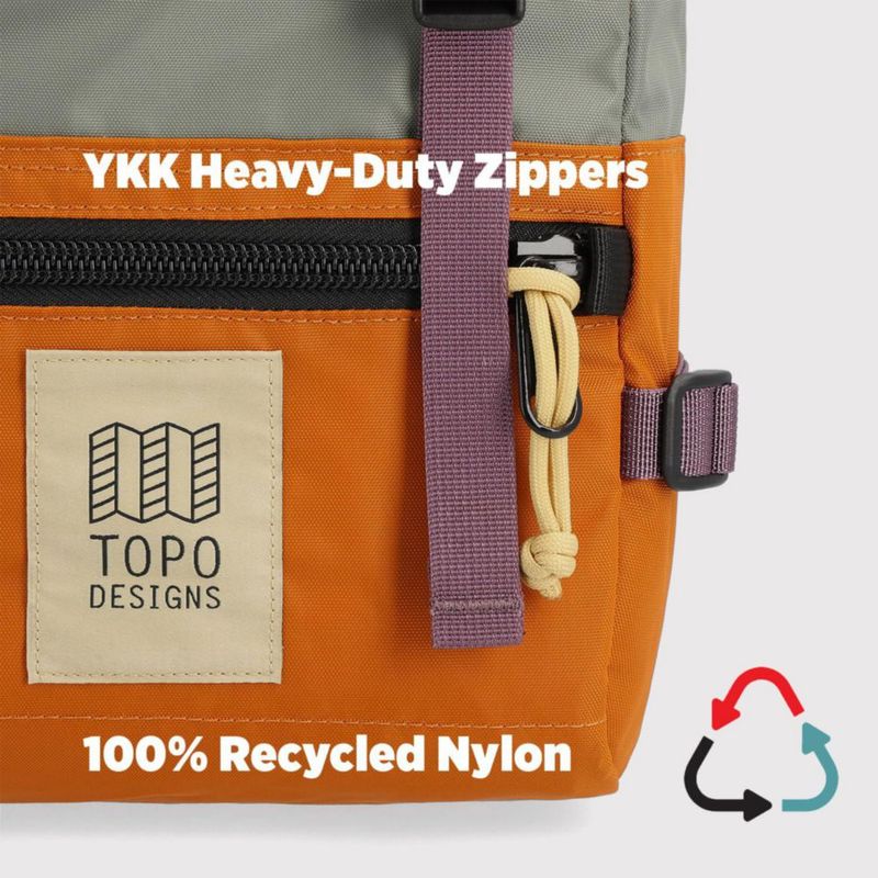 Mochila Topo Designs Rover Mini 10 L Bosque/Dorado