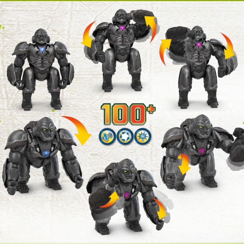 Toy Transformers Rise of The Beasts Command & Convert Optimus Primal de 125 pulgadas