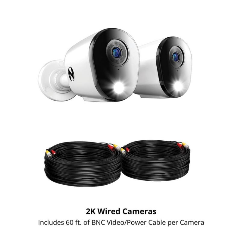 Cámaras de seguridad Night Owl SP Wired 2K Deterrence paquete de 2