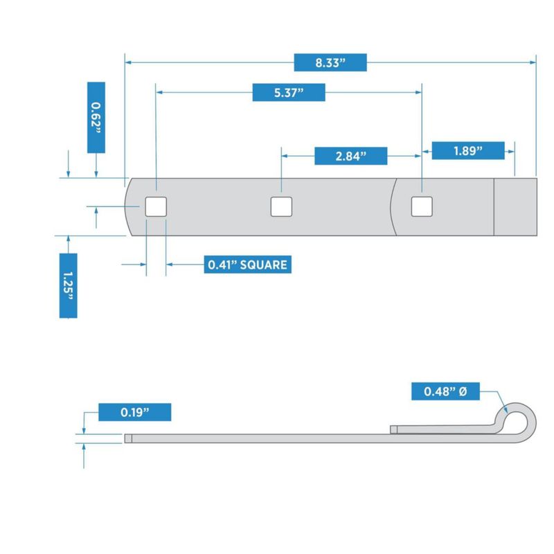 Correa para bisagra National Hardware N131-102 294BC galvanizada