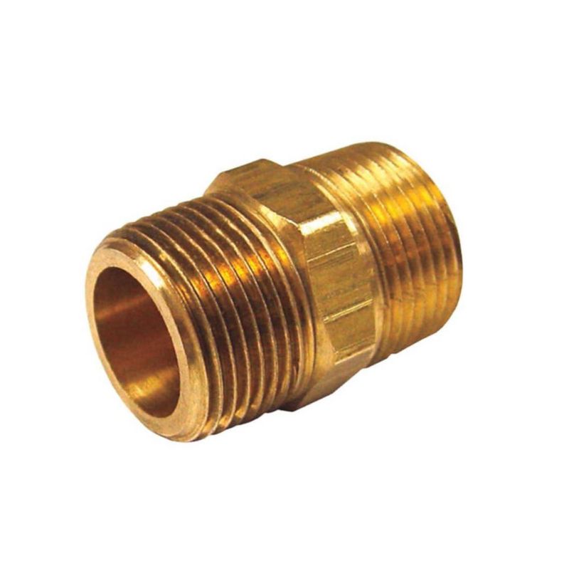 Boquilla reductora hexagonal de latón HOMEPLUS+ 1/2" MPT x 3/8" MPT