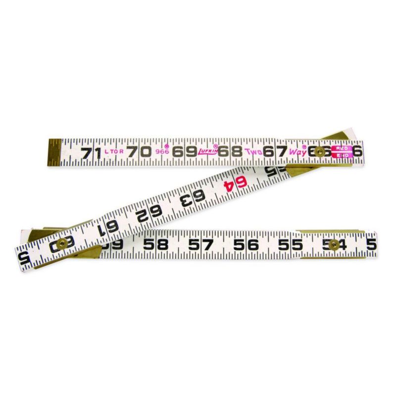 Regla Lufkin 966N de madera bidireccional de 16 cm x 18 m
