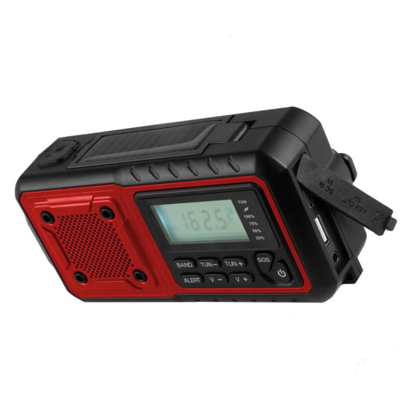 Radio de emergencia Supersonic SC-1078ERN con energía solar y manivela