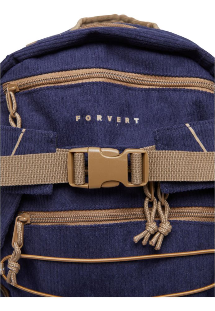 Mochila Unisex Forvert Cord Louis Azul Marino Casual