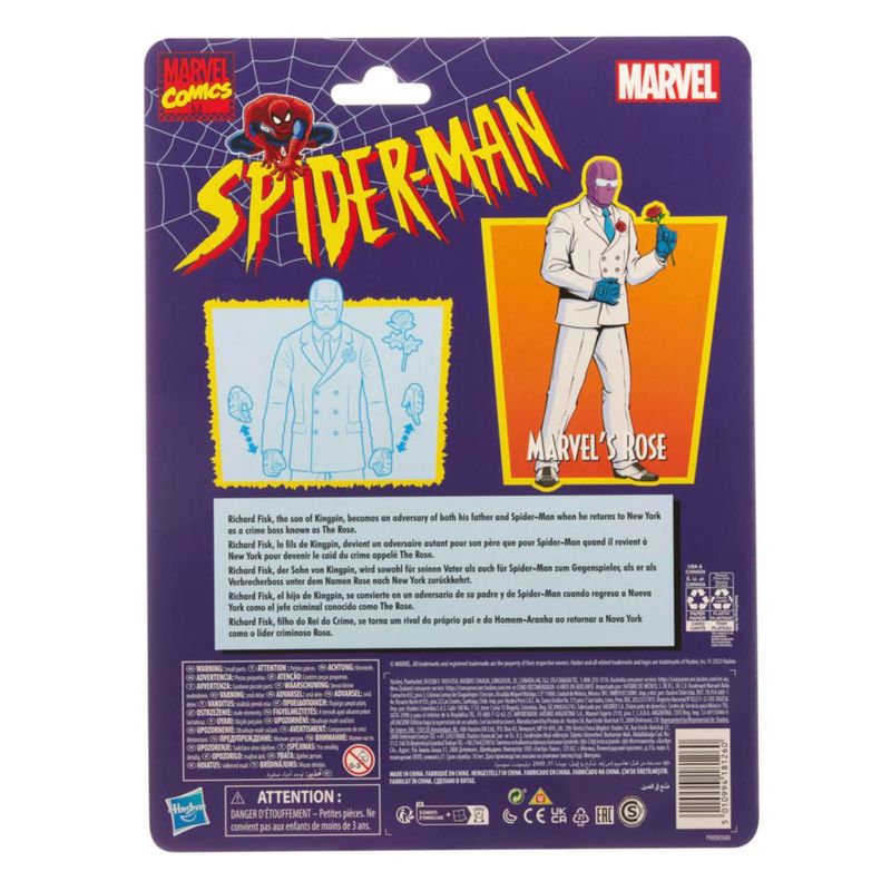Figura de acción Marvel Legends Series Rose Spider-Man 15 cm