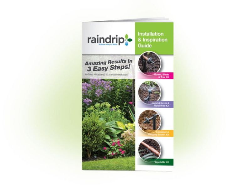 Kit de riego por goteo Raindrip SDGCBHP Timer de 200 pies cuadrados