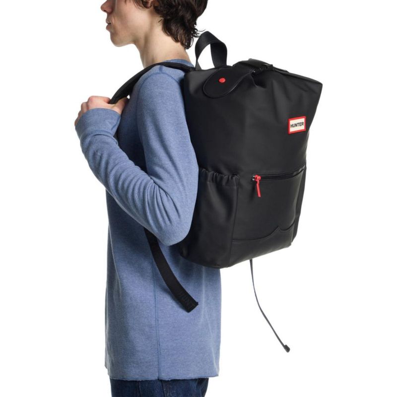 Mochila Hunter Grande 34x18x39 cm Negro Liso