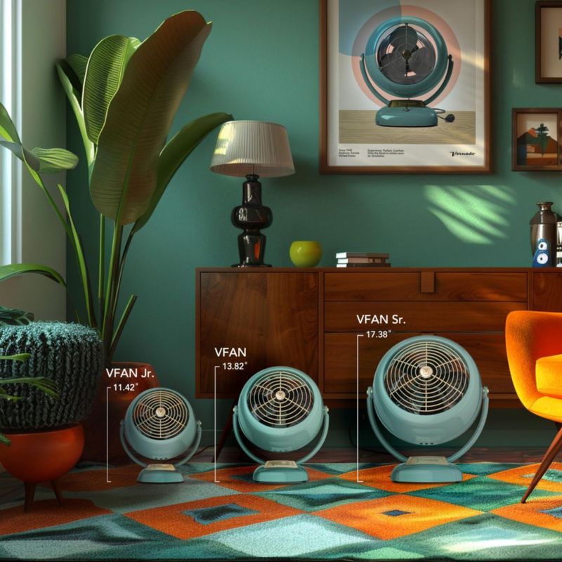 Ventilador circulador de aire Vornado VFAN Vintage 3 velocidades verde