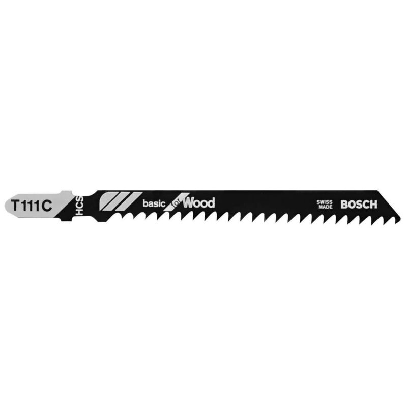 Saw Blade BOSCH T111C sierra caladora de 4 pulgadas y 8 dientes paquete de 5