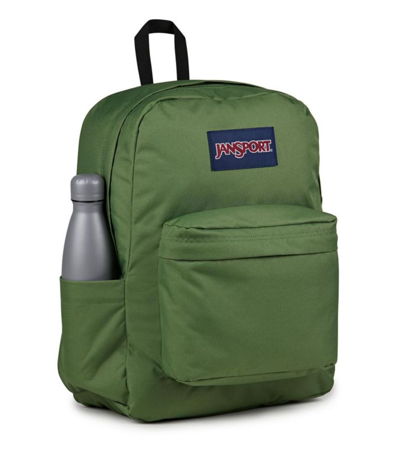 Mochila JanSport Superbreak duradera y ligera color verde