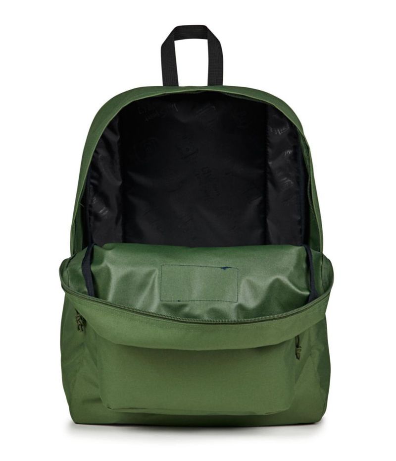 Mochila JanSport Superbreak duradera y ligera color verde