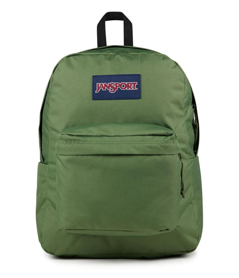 Mochila JanSport Superbreak duradera y ligera color verde