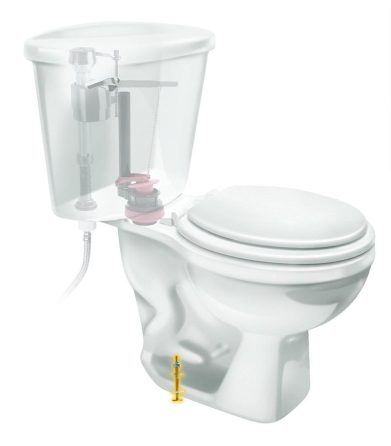 Pernos universales Fluidmaster 7111 de latón para cuenco a piso 3 pulgadas