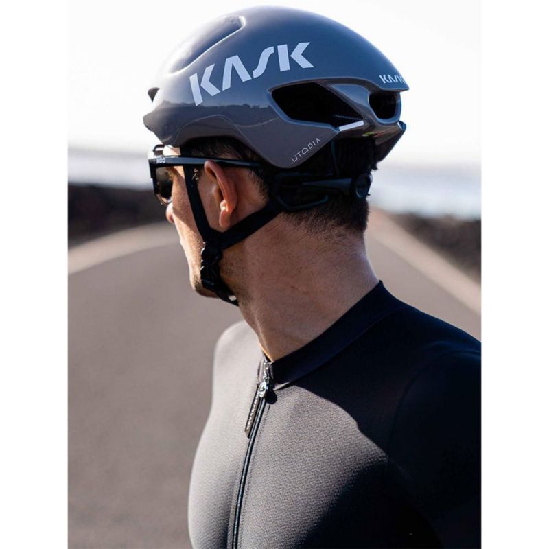 Casco de bicicleta Kask Utopia Y azul Oxford talla pequeña