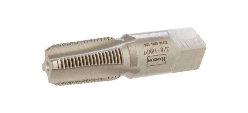 Machuelo de tubería Bosch 3/8‑18 NPT de acero al alto carbono