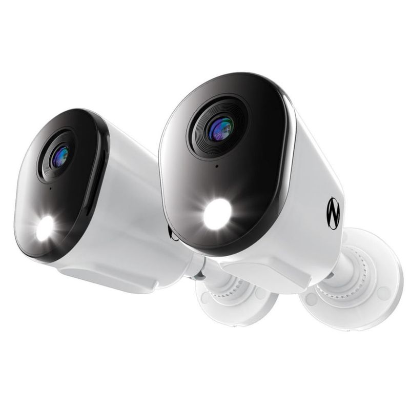 Cámara de seguridad Night Owl Add On con cable audio bidireccional 4K HD paquete de 2 unidades