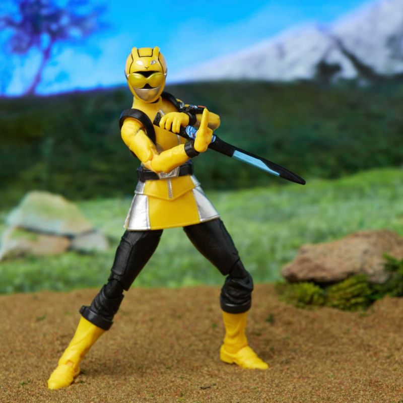 Figura de acción Power Rangers Lightning Collection Beast Morphers Yellow Ranger 15 cm