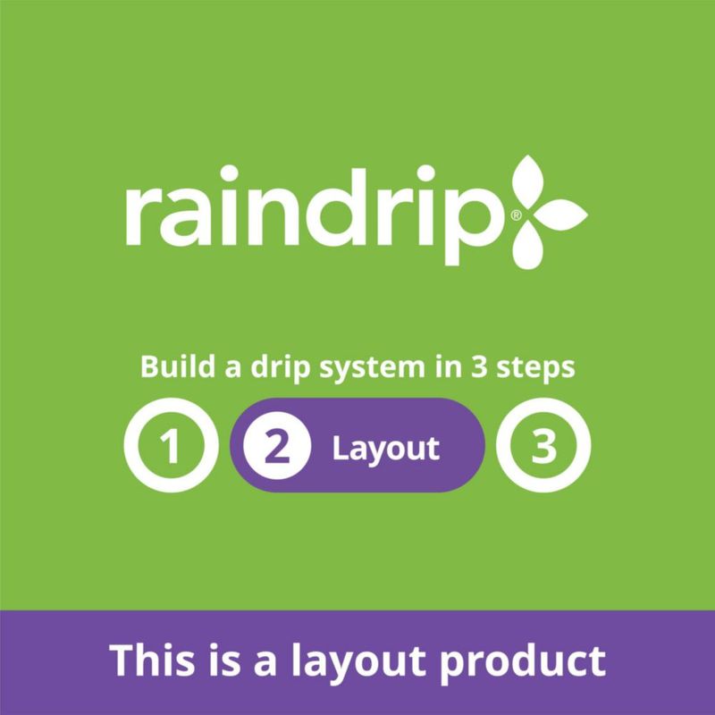 Tubo de riego Raindrip 75 m 6 mm polietileno color arena