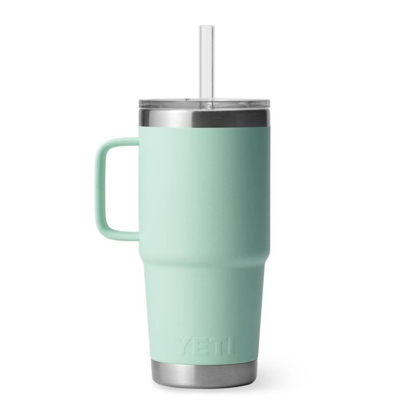 Vaso YETI Rambler de 750 ml con asa y tapa con pajita Seafoam