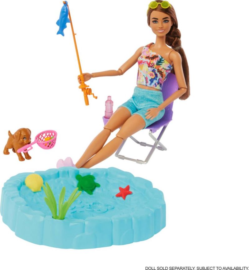 Playset Barbie Dream Camper con columpio para tienda de campaña en el techo y más de 60 pulgadas