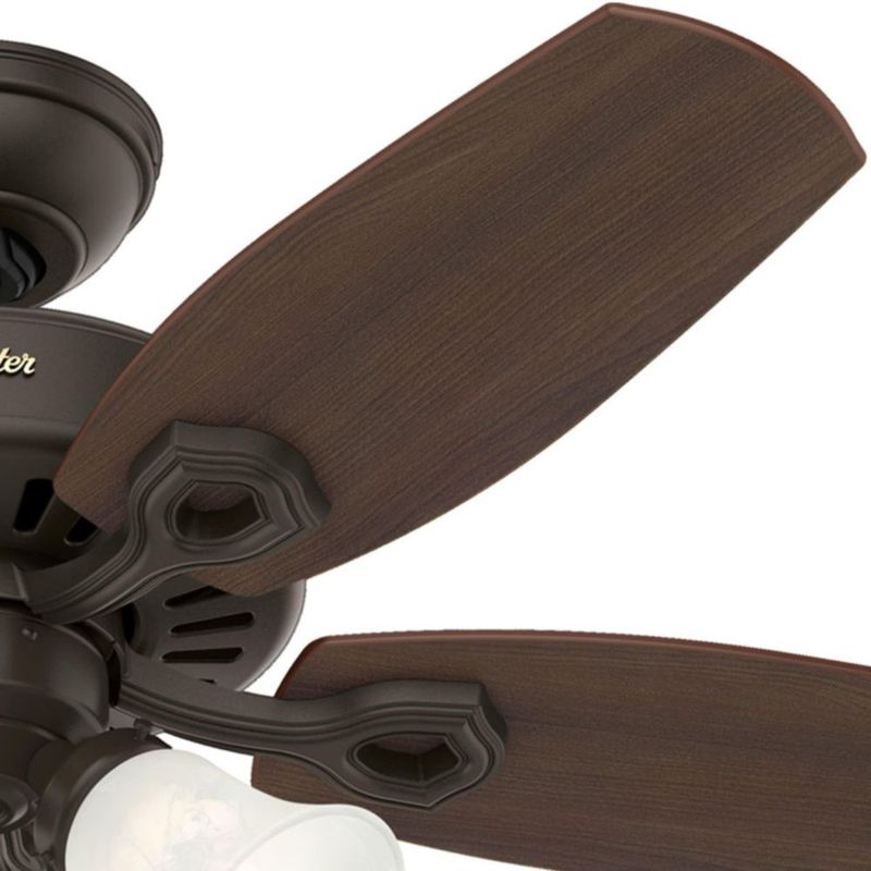 Ventilador de techo Hunter de 42 pulgadas con cadena de luz LED para interiores color bronce