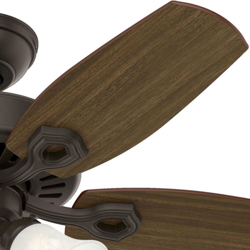 Ventilador de techo Hunter de 42 pulgadas con cadena de luz LED para interiores color bronce