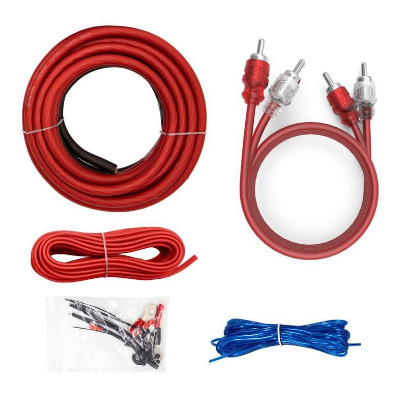 Kit de Amplificador RAPTOR Serie Vice 600W 8 AWG con Cable RCA