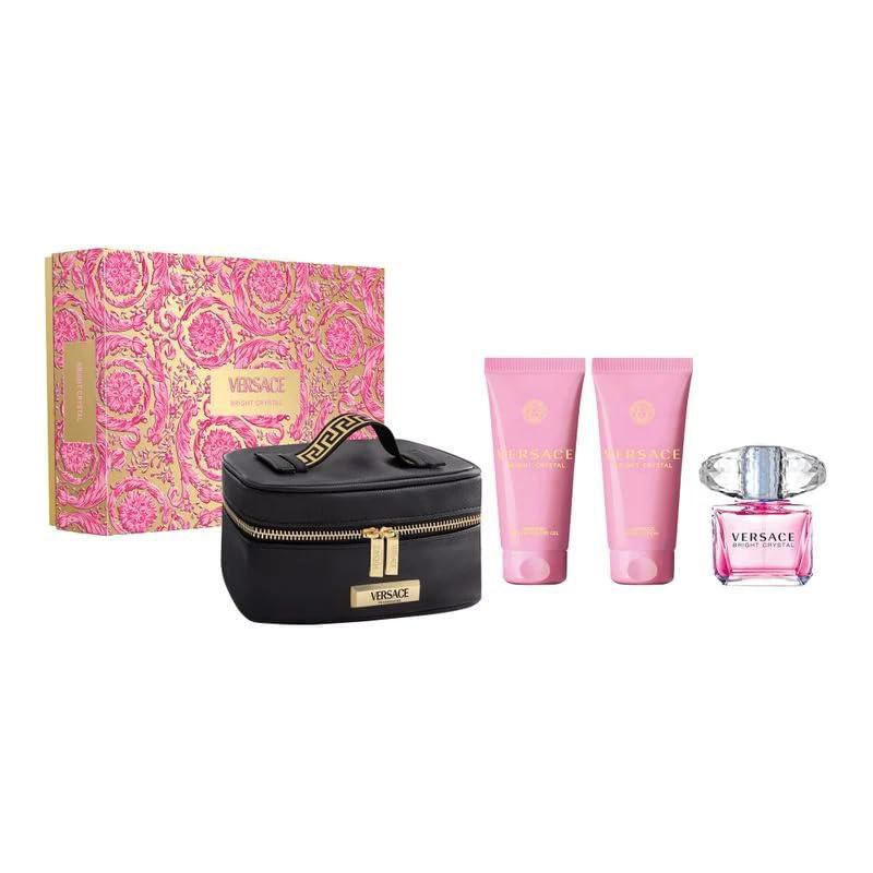 Set de perfume Versace Bright Crystal Eau De Toilette 90 ml