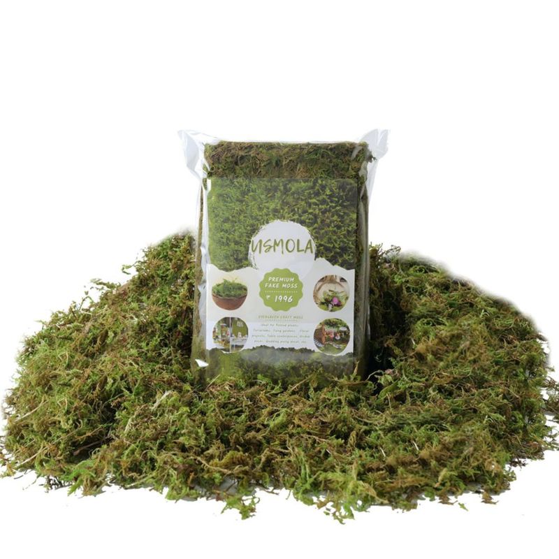 Musgo Artificial USMOLA 225 g Decoración Verde para Manualidades