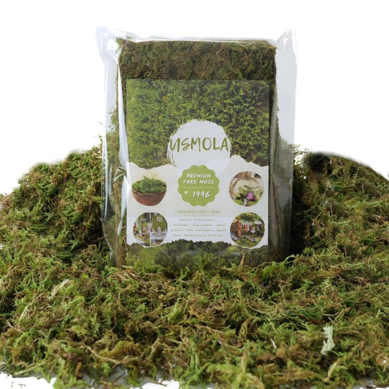 Musgo Artificial USMOLA 225 g Decoración Verde para Manualidades