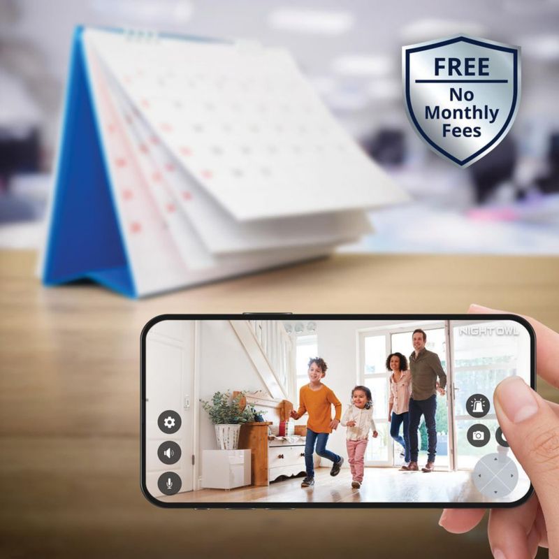 Home Security Night Owl Wi-Fi Hub con 4 cámaras 4K HD de 64 GB