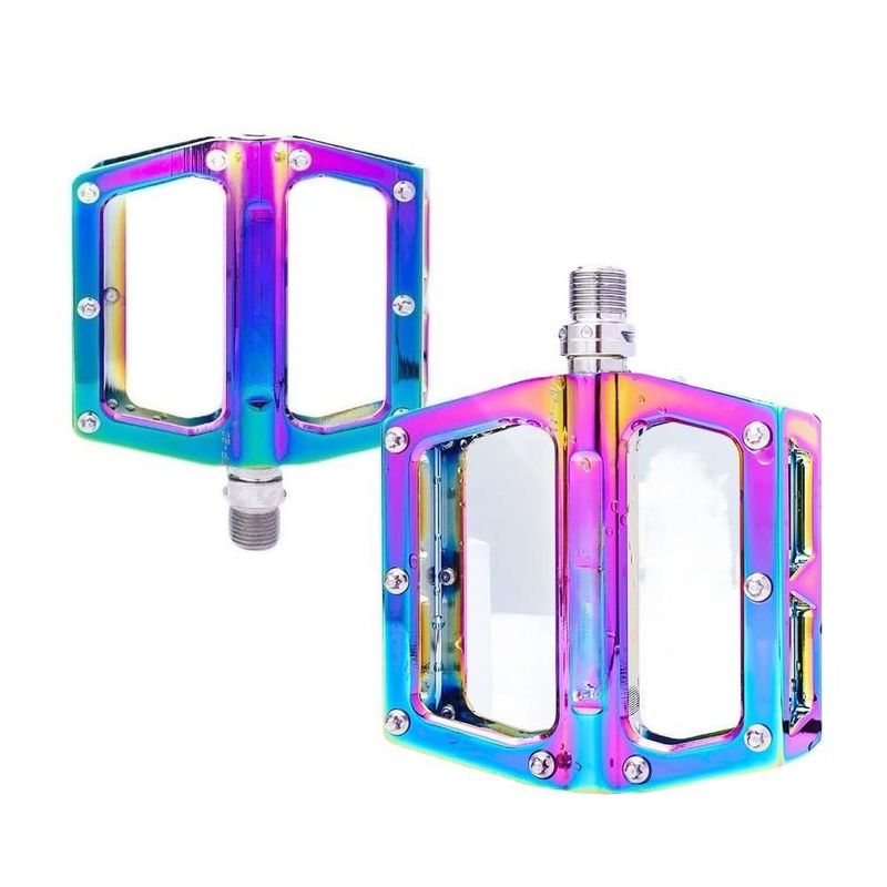 Pedales de bicicleta Harpra 92x97 mm Aluminio Oil Slick